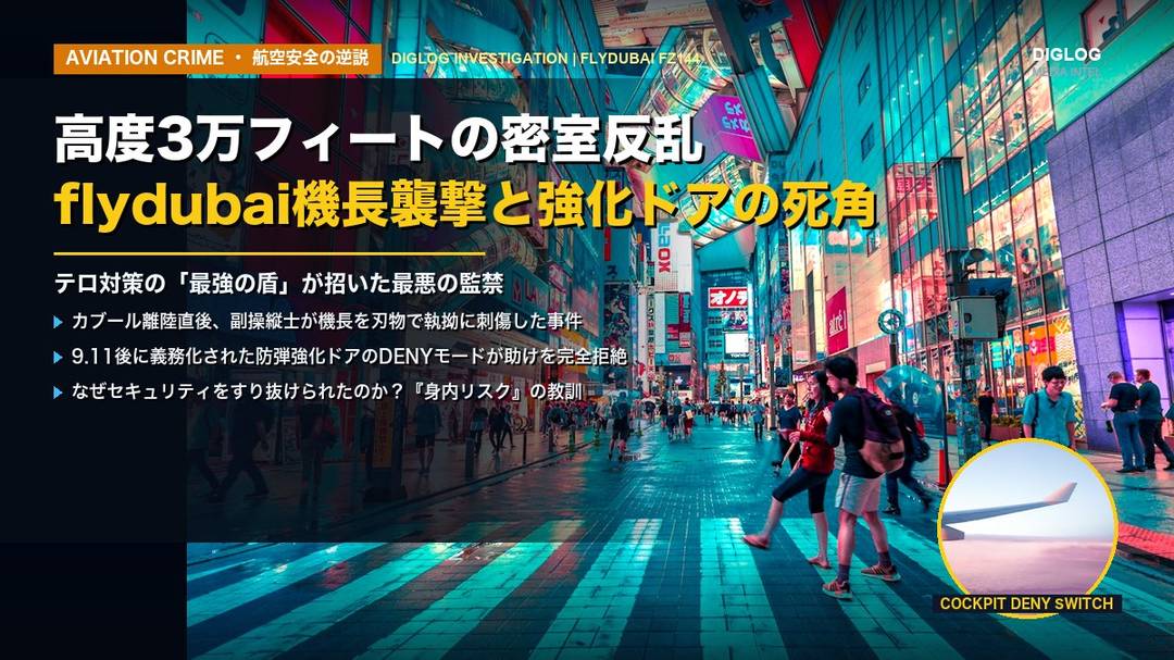 フライドバイFZ144便コックピット襲撃事件の真相と防弾強化ドアのパラドックス